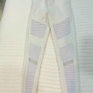 ALO Yoga white leggings XS